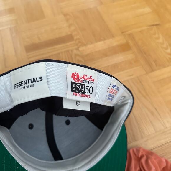 Essentials Fear of God New Era 7 5/8 Fitted baseball cap hat 5950 - Picture 4 of 5